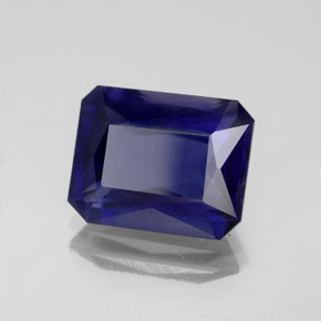 Iolita Violeta Azul Natural 4.04ct, Corte Esmeralda, VS