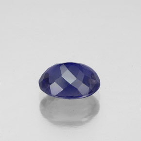 Iolita azul natural 1,37ct, corte oval, VS