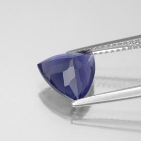Iolita Violeta Azul Natural 1.70ct, Trilhão, VS