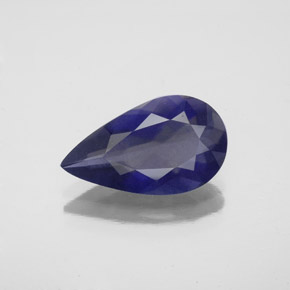 Iolita Violeta Azul Natural 2.34ct, Formato de pêra, VS