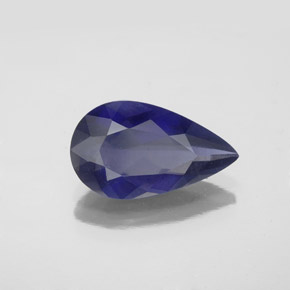 Iolita Violeta Azul Natural 2.34ct, Formato de pêra, VS
