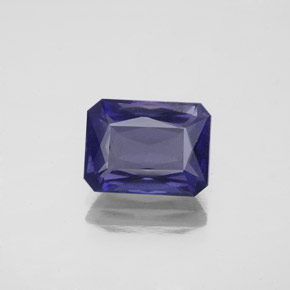 Iolita Violeta Azul Natural 2.51ct, Corte Esmeralda, VS-SI
