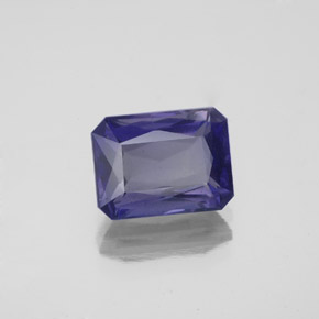 Iolita Violeta Azul Natural 2.51ct, Corte Esmeralda, VS-SI