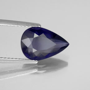 Iolita azul natural 2,00ct, formato de pêra, VS