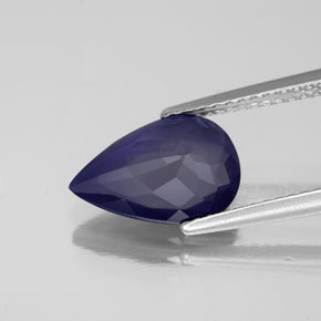 Iolita azul natural 2,00ct, formato de pêra, VS