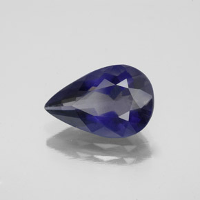 Iolita Violeta Azul Natural 2.22ct, Formato de pêra, VS