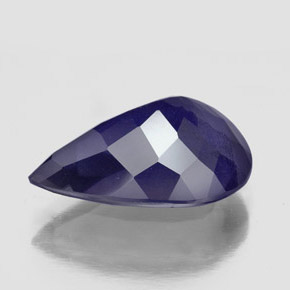 Iolita azul natural 6,13ct, formato de pêra, VS-SI