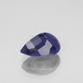 Iolita azul natural 2,03ct, formato de pêra, VS