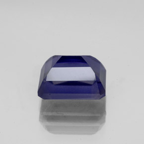 Iolita azul natural 2,61ct, corte esmeralda, VS