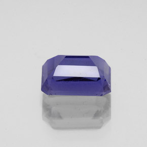 Iolita azul natural 1,49ct, corte esmeralda, VS