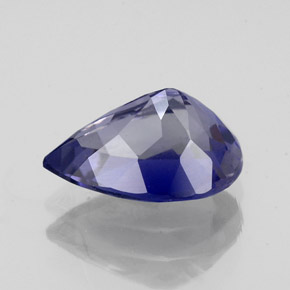 Iolita azul natural 1,47ct, formato de pêra, VS-SI