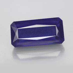 Iolita azul natural 5,81ct, corte esmeralda, VS