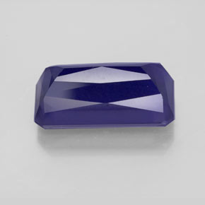 Iolita azul natural 5,81ct, corte esmeralda, VS
