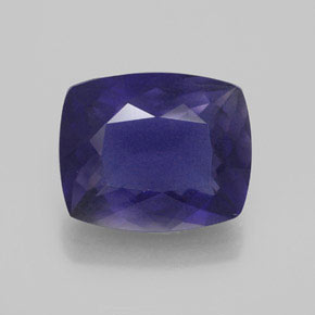 Iolita Violeta Azul Natural 4.20ct, Almofada, VS