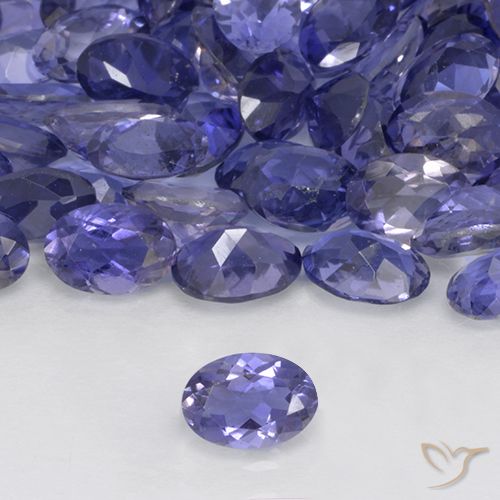 Iolita Azul prateado Natural 0.36ct, oval, VS