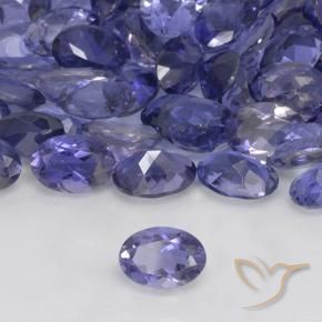 Iolita Azul prateado Natural 0.36ct, oval, VS