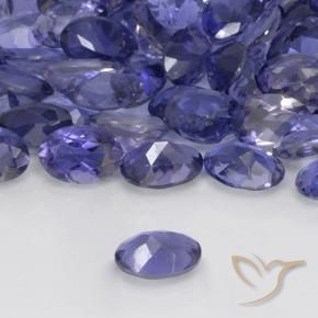 Iolita Azul prateado Natural 0.36ct, oval, VS