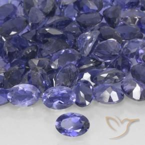 Iolita Azul prateado Natural 0.40ct, oval, VS