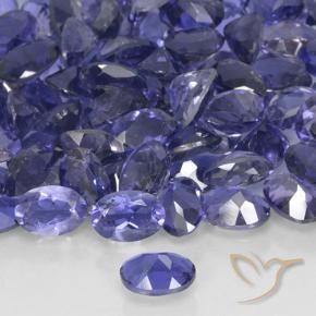 Iolita Azul prateado Natural 0.40ct, oval, VS