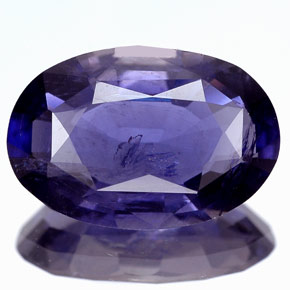 Iolita violeta natural 2,99ct, corte oval, VS-SI