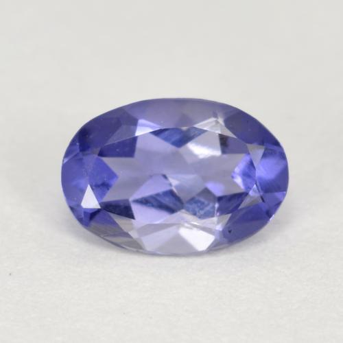 Iolita Azul Violeta Intenso Natural 0.39ct, Corte Oval, VS