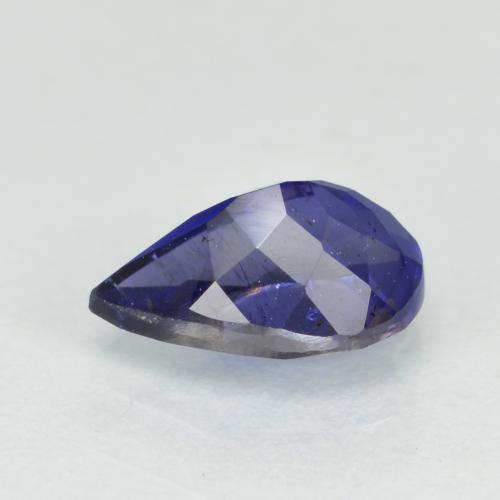 Iolita Violeta Azul Natural 0.56ct, Formato de pêra, VS