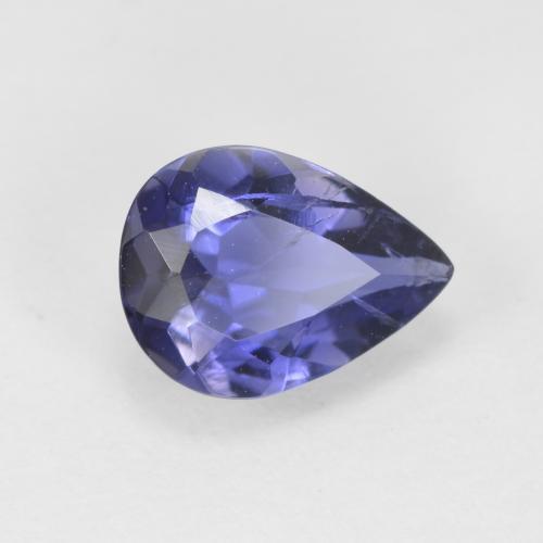 Iolita Violeta Azul Natural 0.79ct, Formato de pêra, SI