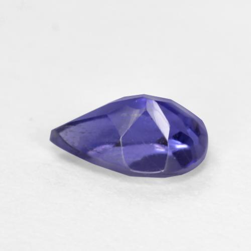 Iolita Azul escuro Natural 0.55ct, Formato de pêra, VS-SI