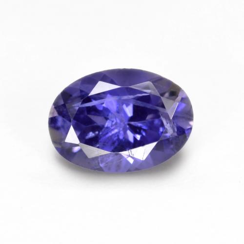Iolita violeta natural 0,74ct, corte oval, VS-SI