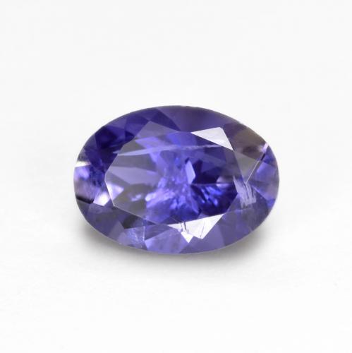 Iolita violeta natural 0,74ct, corte oval, VS-SI