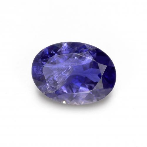 Iolita azul natural 0,67ct, corte oval, VS-SI