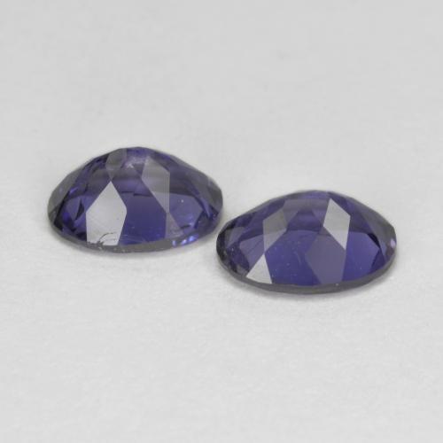 Pedras preciosas de Iolita Berinjela Violeta natural de 1.37 ct, Corte Oval, VS-SI