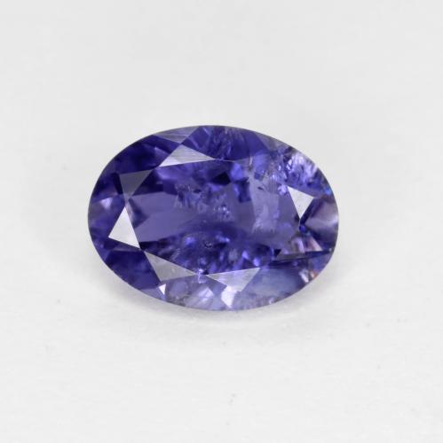 Iolita violeta natural 0,67ct, corte oval, VS-SI