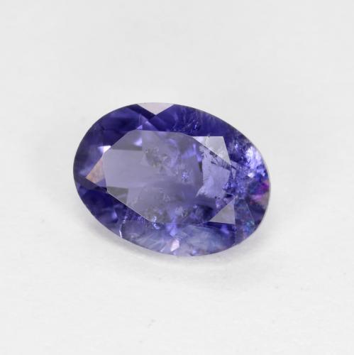 Iolita violeta natural 0,67ct, corte oval, VS-SI