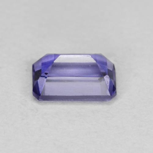 Iolita violeta natural 0,56ct, corte esmeralda, VS