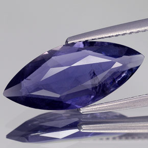 Iolita violeta natural 2,98ct, marquise, VS-SI