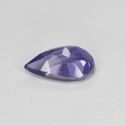 Iolita violeta natural 0,67ct, formato de pêra, VS-SI