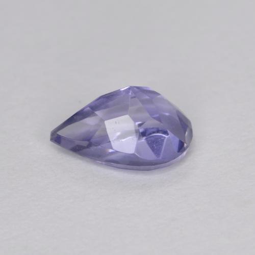 Iolita azul natural 0,34ct, formato de pêra, VVS-VS