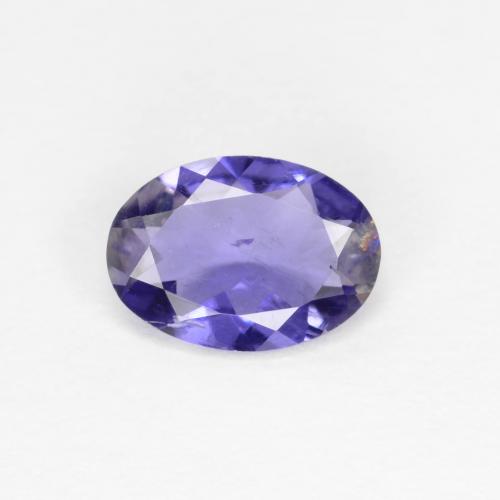 Iolita azul natural 0,48ct, corte oval, SI