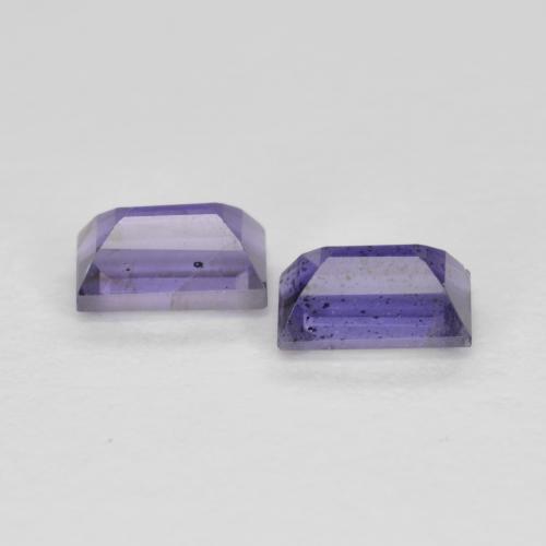 Pedras preciosas de iolita violeta natural de 0,64 ct, baguete, VS-SI