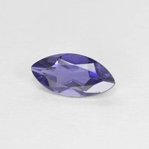 Iolita violeta natural 0,46ct, marquise, VS