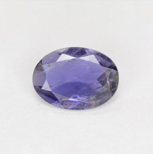 Iolita violeta natural 0,44ct, corte oval, VS-SI