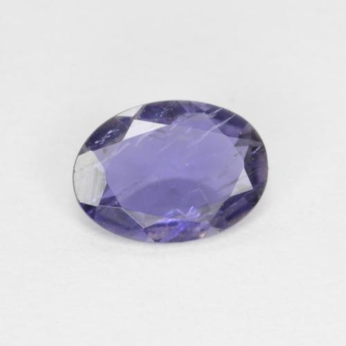 Iolita violeta natural 0,44ct, corte oval, VS-SI