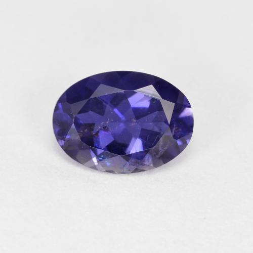 Iolita violeta natural 0,66ct, corte oval, VS-SI