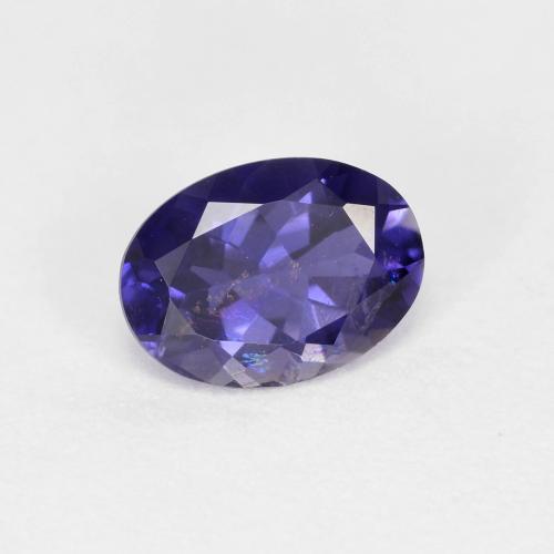 Iolita violeta natural 0,66ct, corte oval, VS-SI