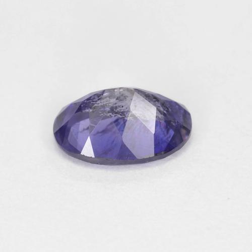 Iolita violeta natural 0,66ct, corte oval, VS-SI