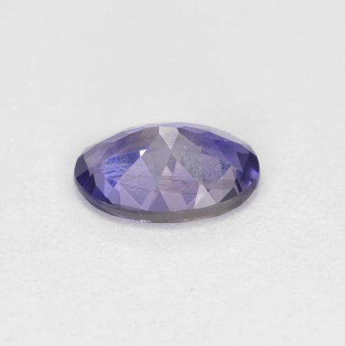 Iolita roxo profundo natural 0,55ct, corte oval, VS