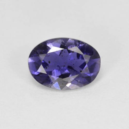 Iolita violeta natural 0,52ct, corte oval, VS-SI
