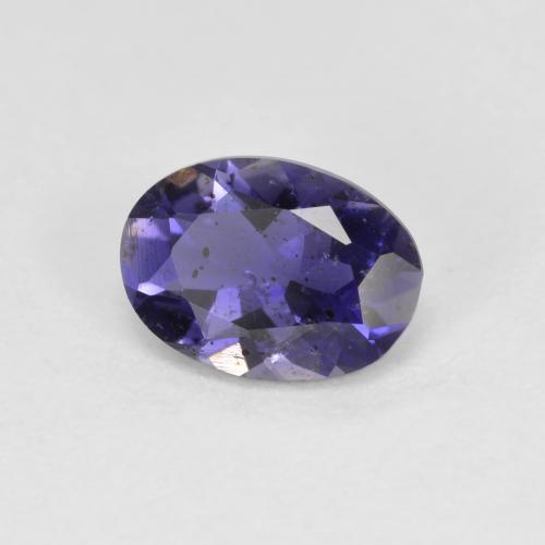 Iolita violeta natural 0,52ct, corte oval, VS-SI