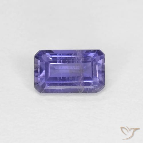 Iolita violeta natural 0,29ct, corte esmeralda, VS-SI
